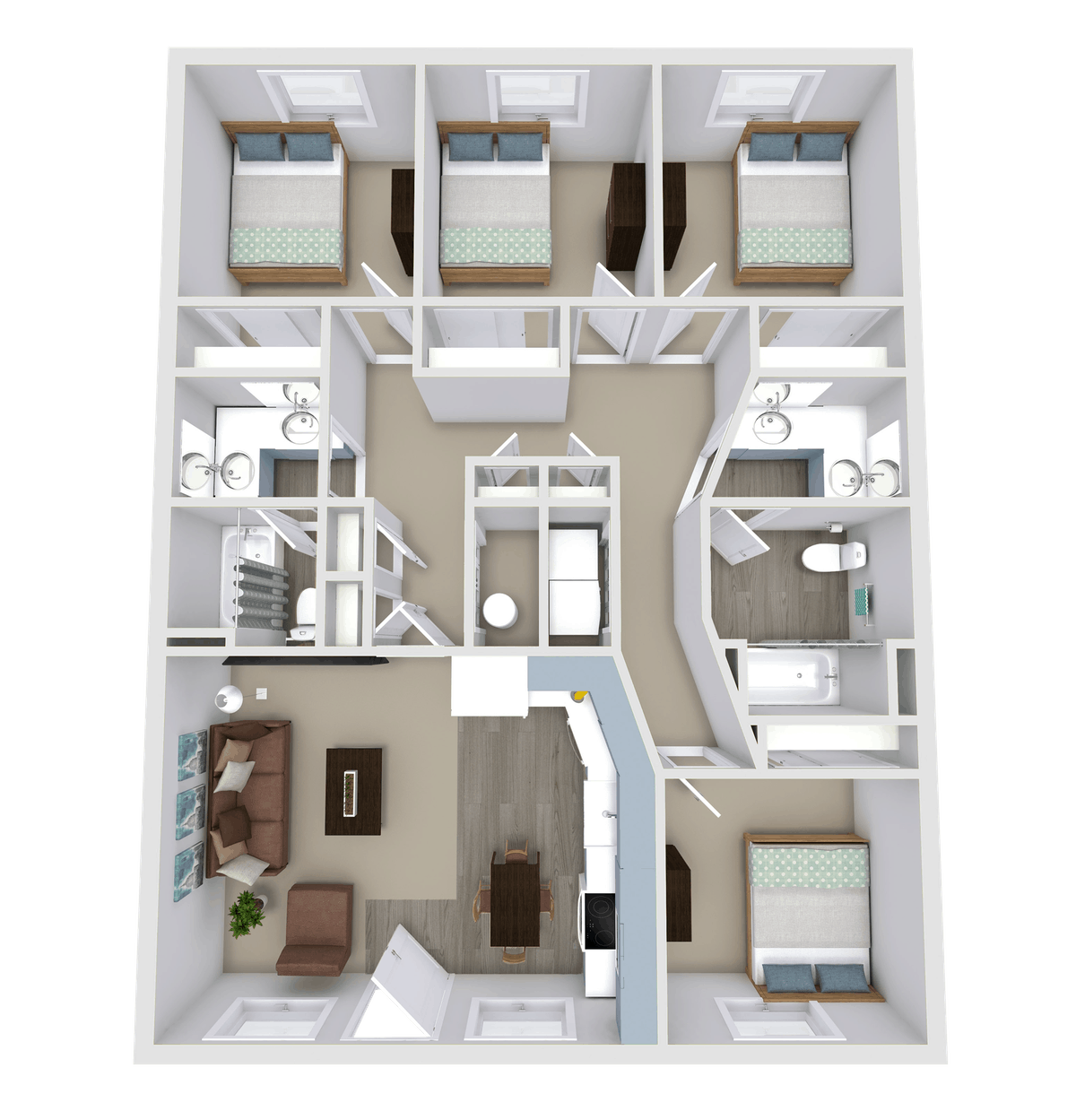 Floor Plans FleurDeLis Apartments