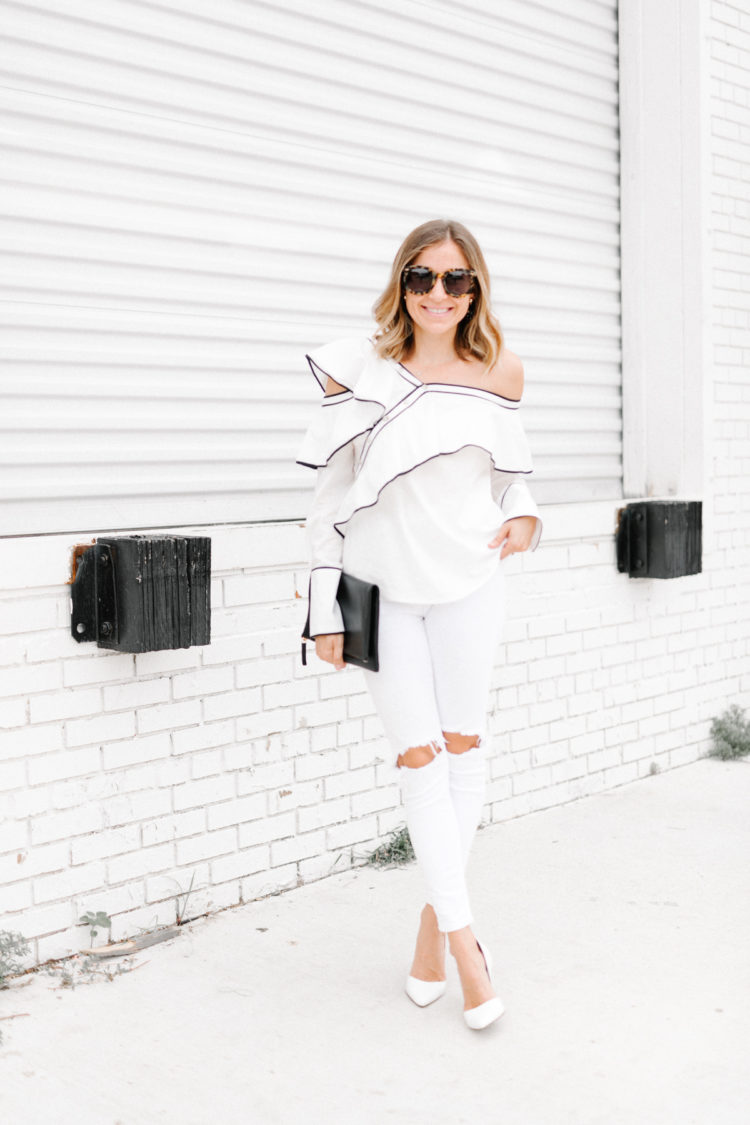 The Cold Shoulder Top A Summer Trend in the Fall Fleurdille