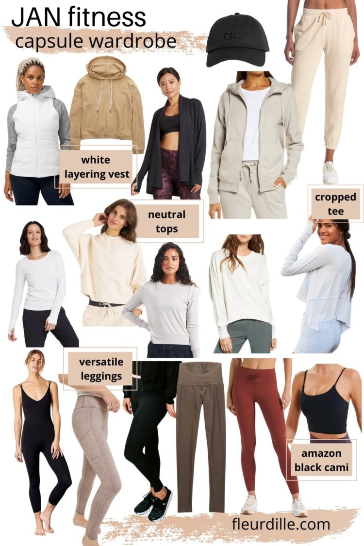 January 2021 Capsule Wardrobe Workout Clothes for Every Woman Fleurdille