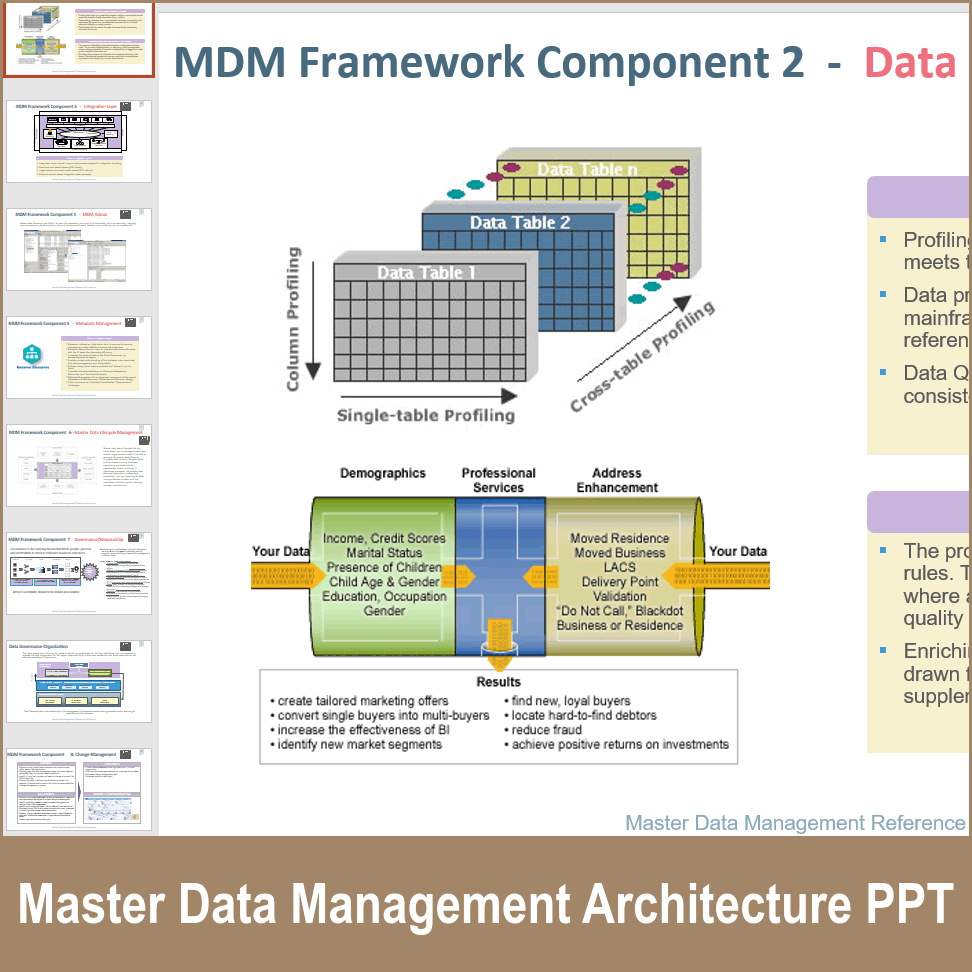 PPT: Master Data Management (MDM) Reference Architecture (13-slide PPT