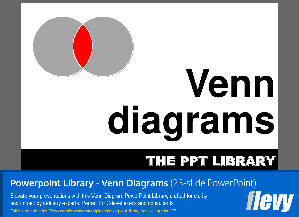 Powerpoint Library - Venn Diagrams PPT Slide Deck