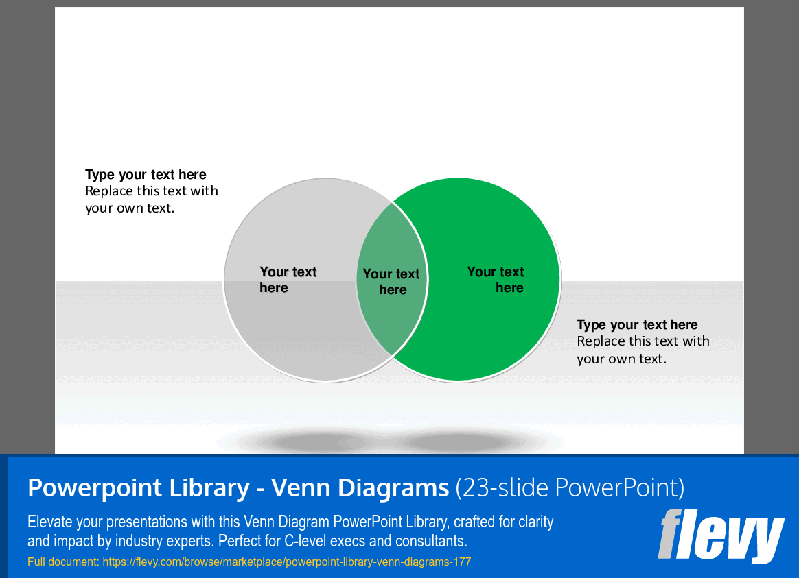 Powerpoint Library - Venn Diagrams PPT Slide Deck
