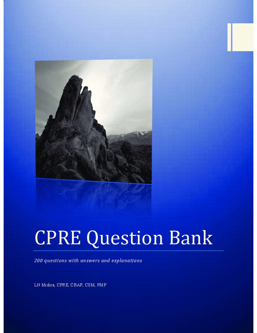 PDF CPRE Question Bank (103page PDF document) Flevy