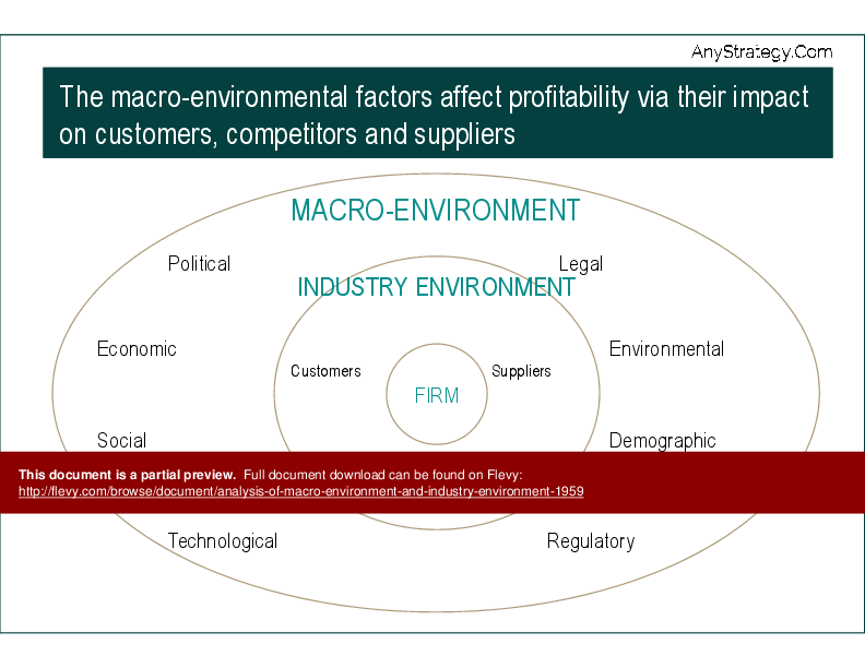 PPT Analysis of Macroenvironment and Industryenvironment (9slide
