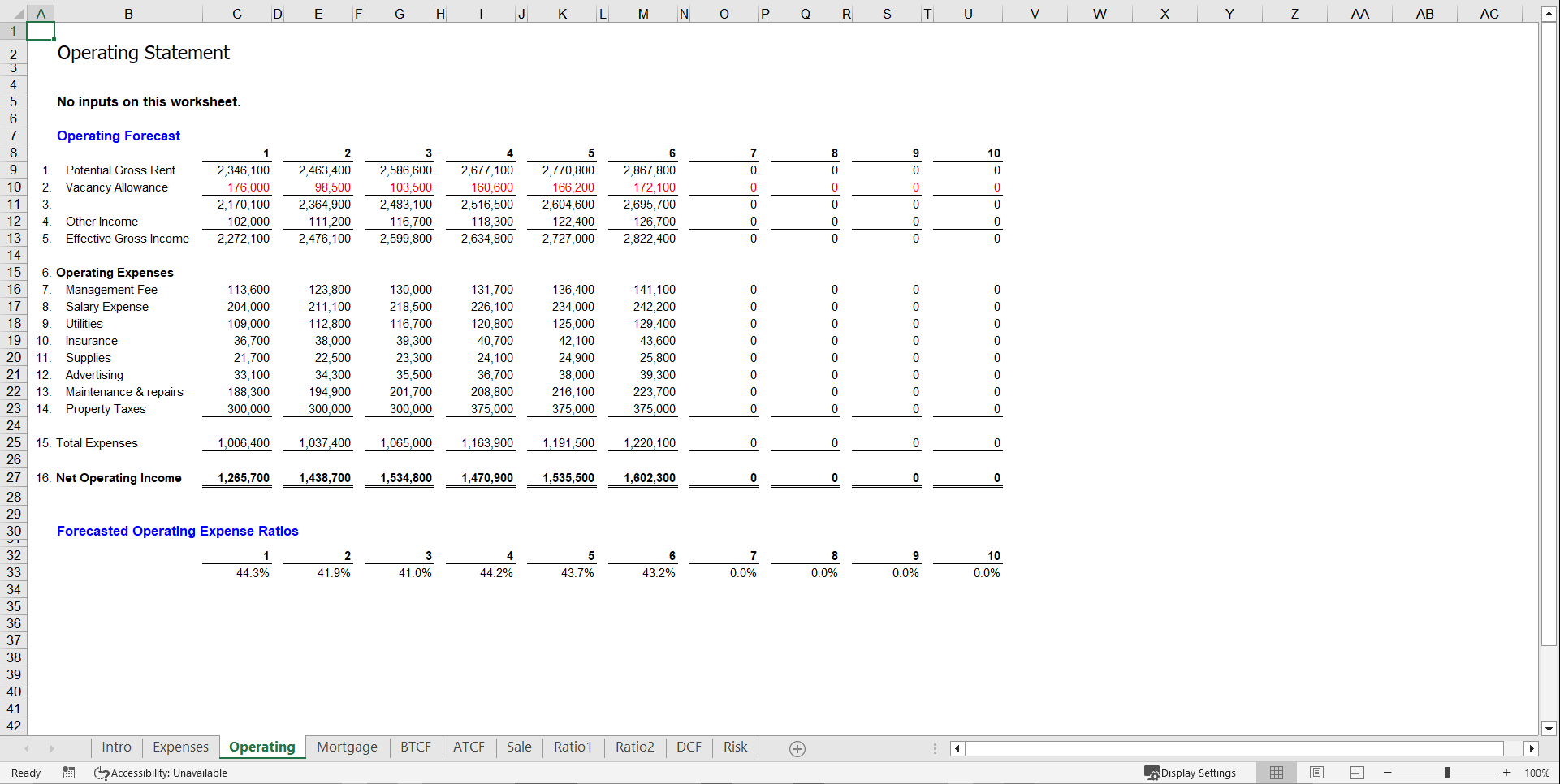 Excel Template Real Estate Valuation Model (Excel template XLS) Flevy
