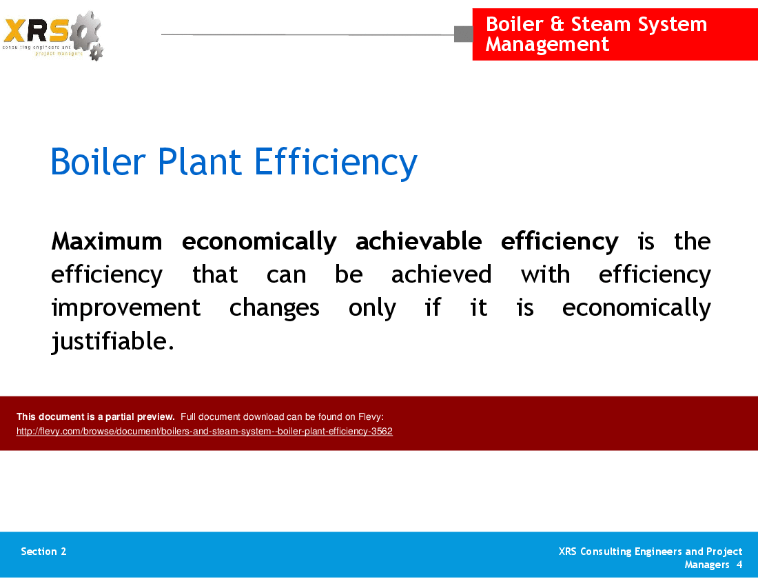 PPT Boilers & Steam System Boiler Plant Efficiency (32slide PPT