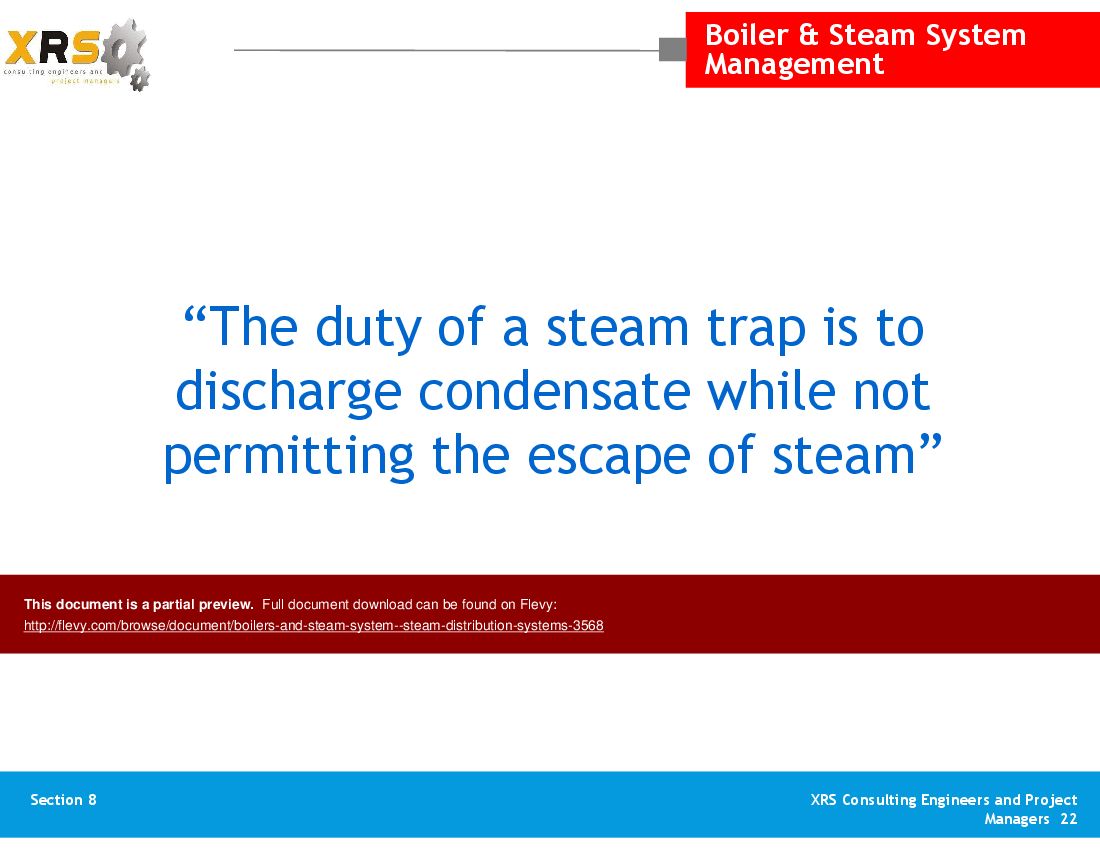 PPT Boilers & Steam System Steam Distribution Systems (34slide PPT
