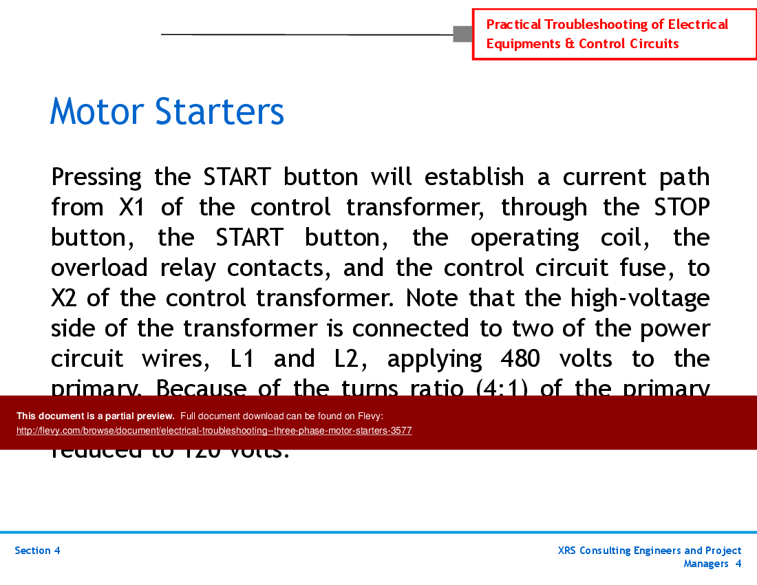 PPT Electrical Troubleshooting ThreePhase Motor Starters (58slide