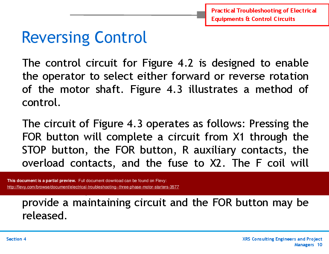 PPT Electrical Troubleshooting ThreePhase Motor Starters (58slide