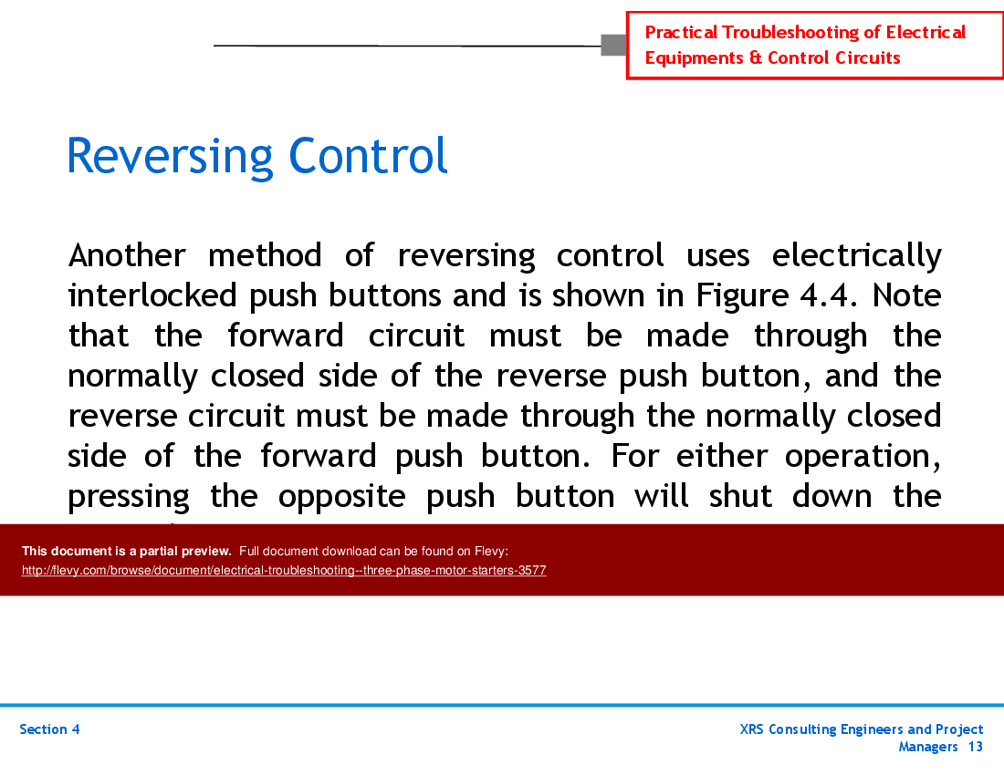 PPT Electrical Troubleshooting ThreePhase Motor Starters (58slide