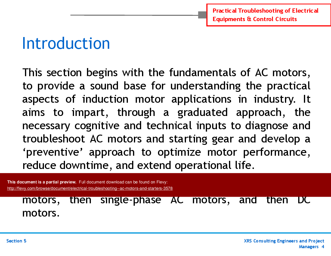 PPT Electrical Troubleshooting AC Motors and Starters (228slide PPT