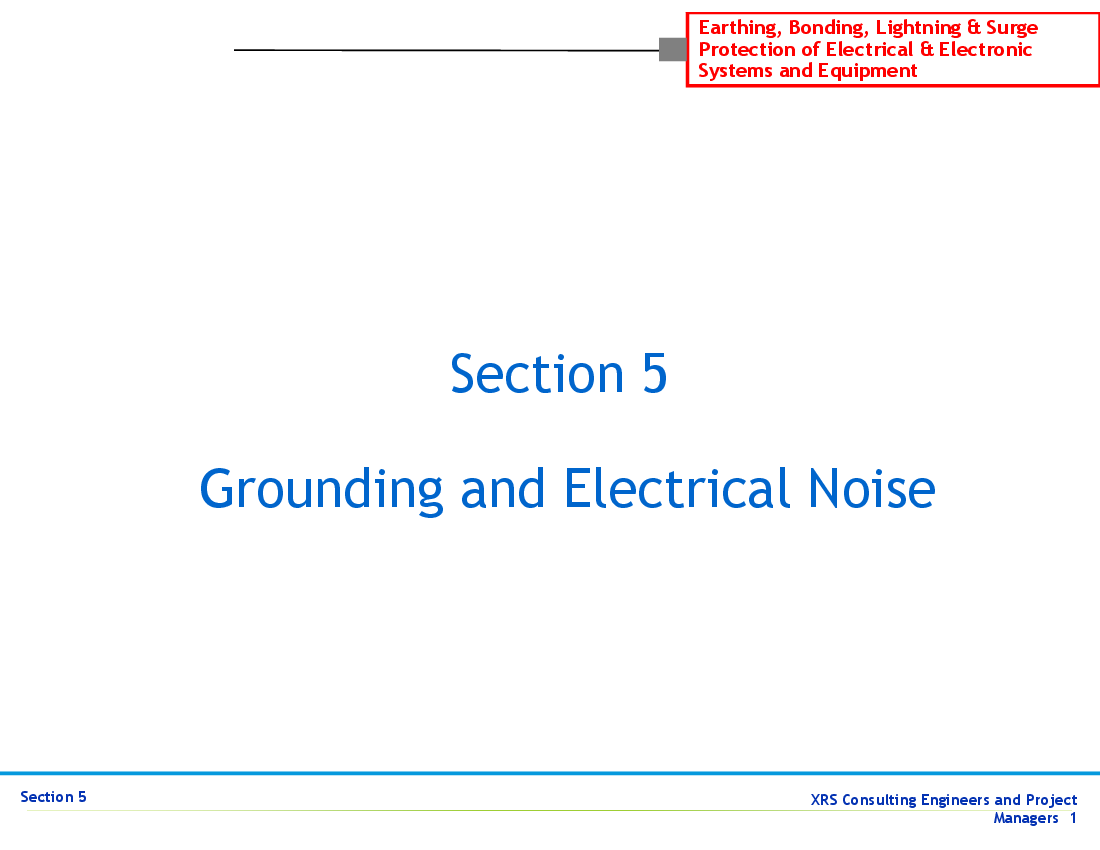 PPT Grounding & Lightning Protection Grounding & Electrical Noise
