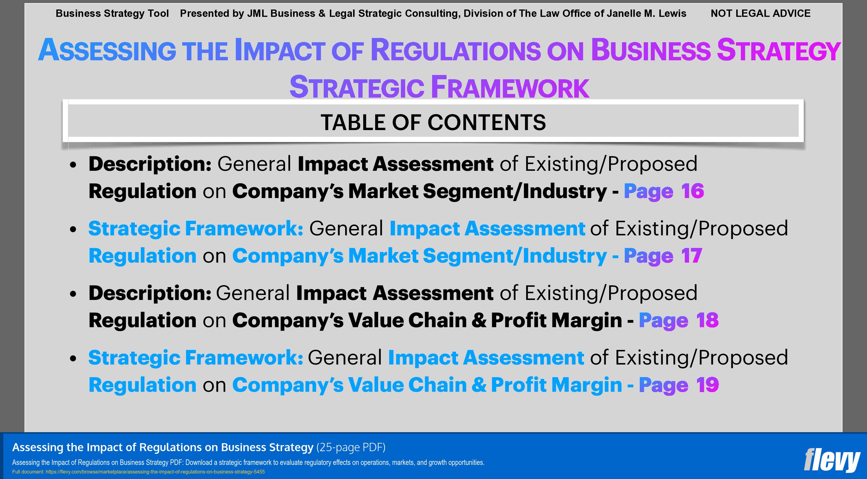 PDF Assessing the Impact of Regulations on Business Strategy (25page