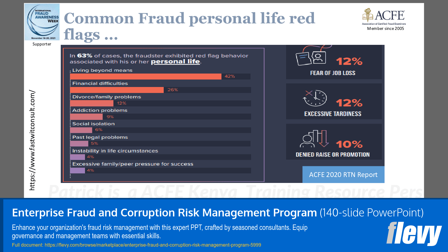 PPT Enterprise Fraud and Corruption Risk Management Program (140slide