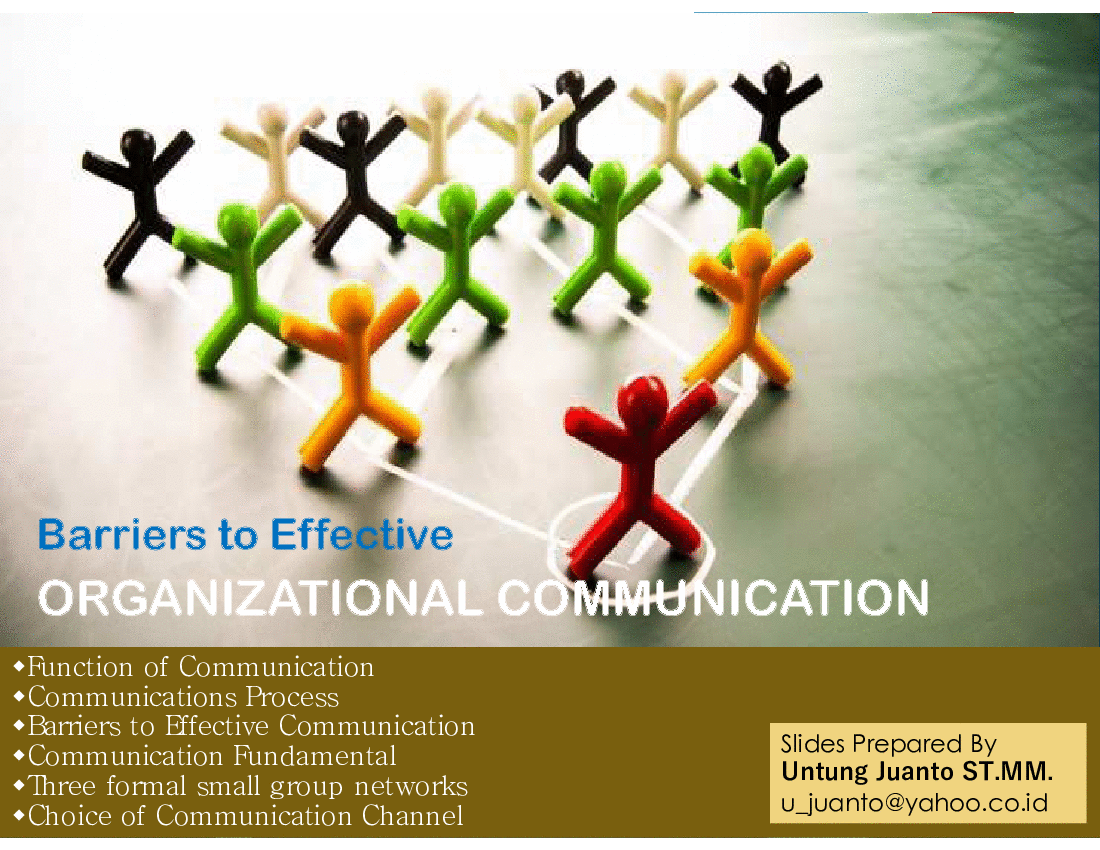 PPT Organizational Communication (33slide PPT PowerPoint presentation