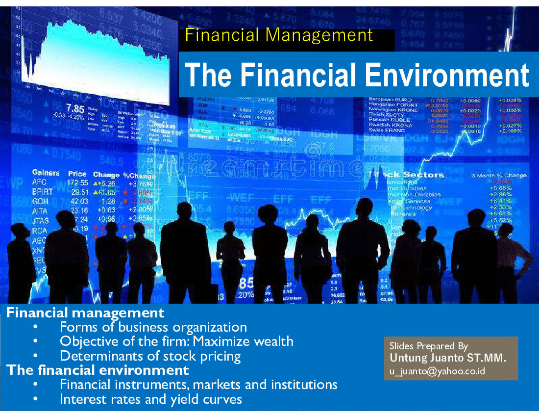 PPT The Financial Environment (52slide PPT PowerPoint presentation