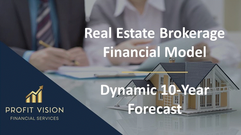 Excel Template Real Estate Brokerage Financial Model (Excel template