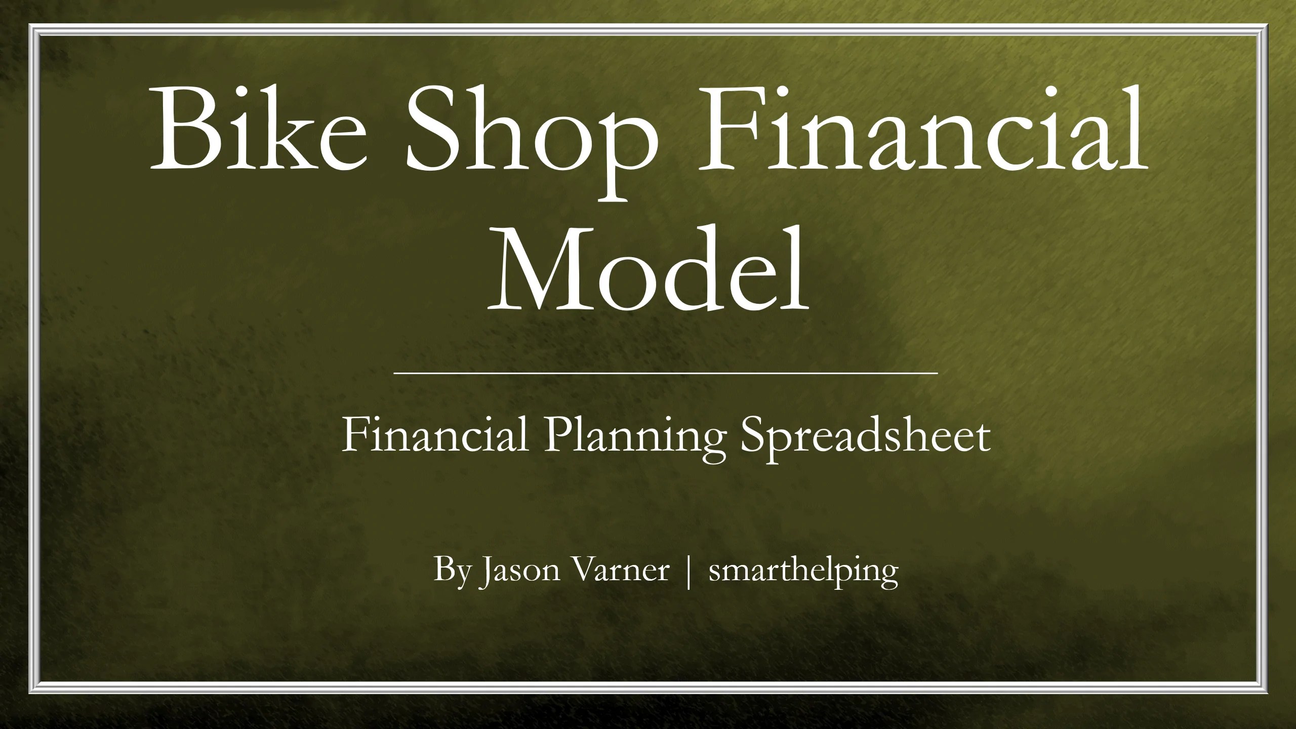 Excel Template Bike & Cycling Shop 5Year Financial Model (Excel