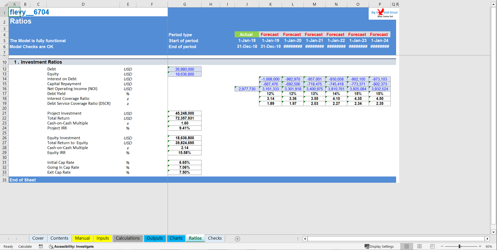 Excel Template Commercial Real Estate Excel Model Template (Excel