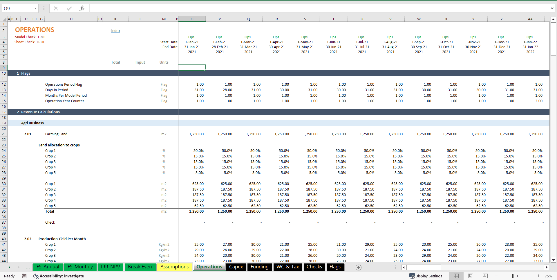 Excel Template AgriTourism Business Plan & Valuation Model (Excel