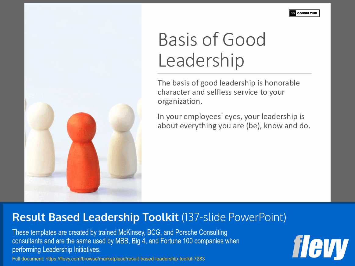 PPT Result Based Leadership Toolkit (137slide PPT PowerPoint