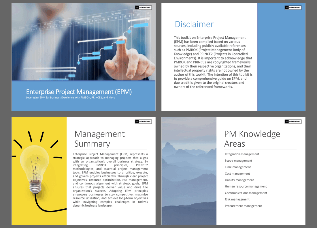 PPT Enterprise Project Management (EPM) Toolkit (145slide PPT