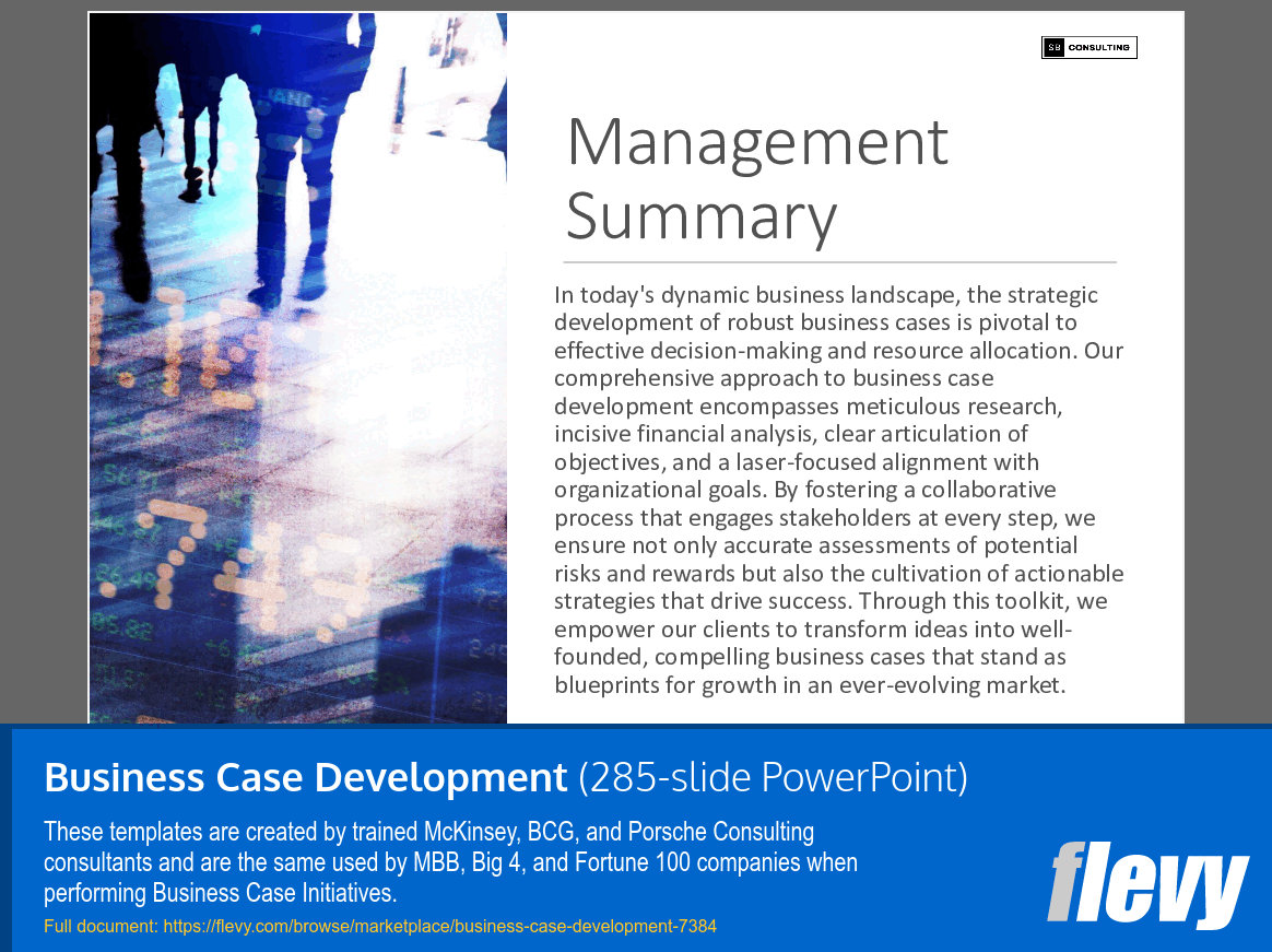 PPT Business Case Development (285slide PPT PowerPoint presentation