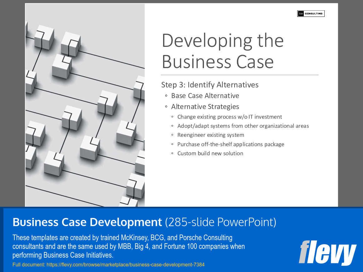 PPT Business Case Development (285slide PPT PowerPoint presentation