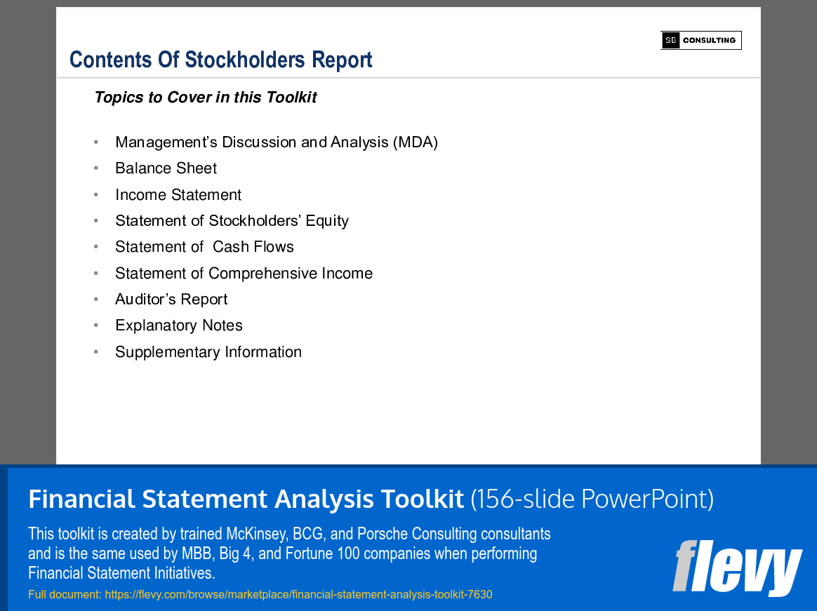 PPT Financial Statement Analysis Toolkit (156slide PPT PowerPoint