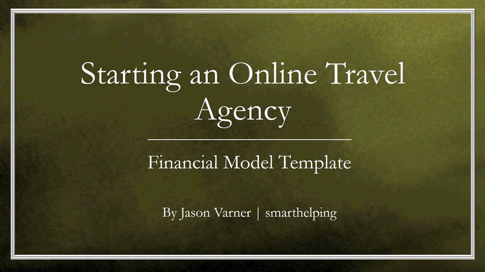 Excel Template Travel Agency Financial Forecast & Analysis Template