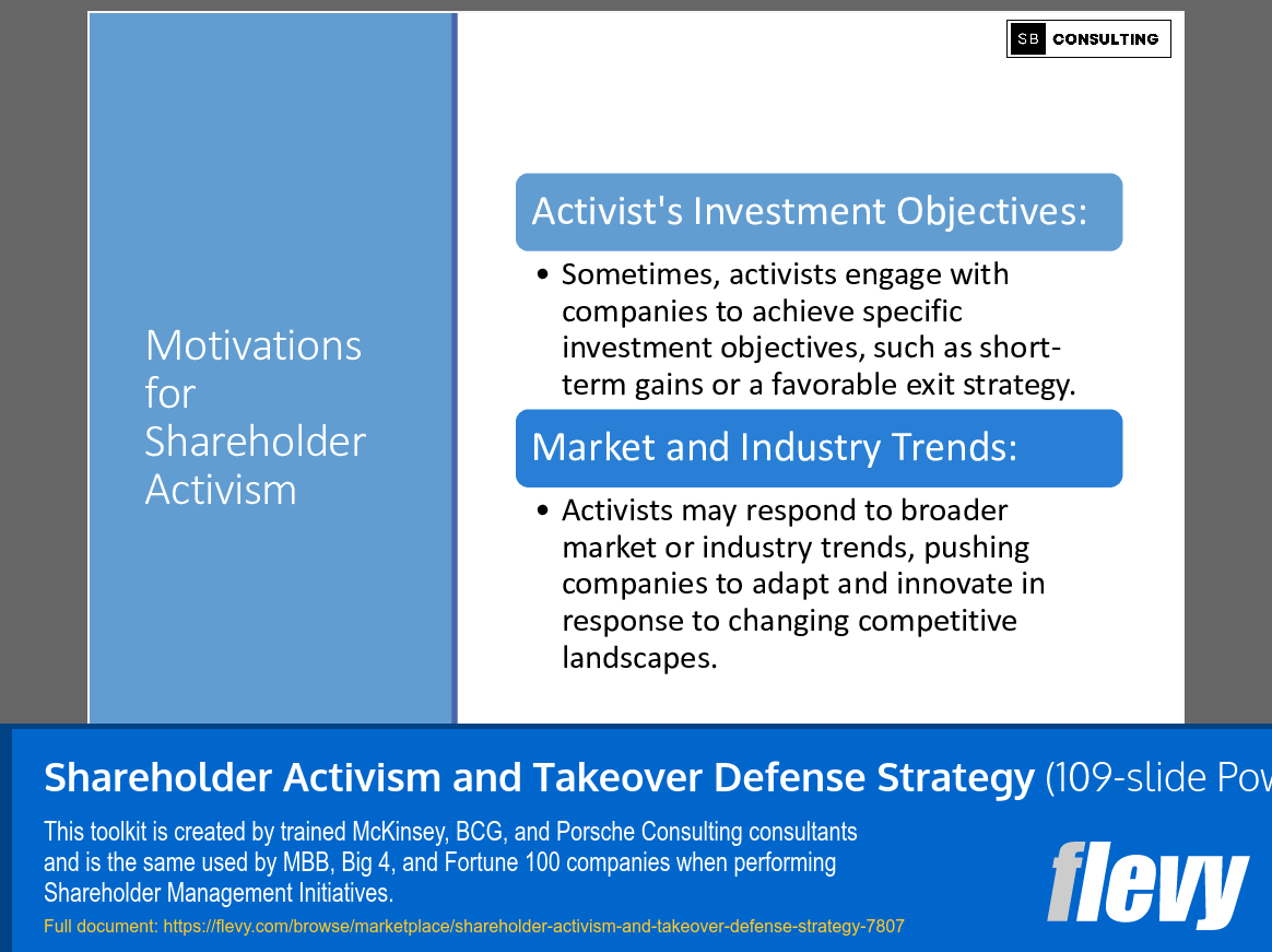 PPT Shareholder Activism and Takeover Defense Strategy (109slide PPT