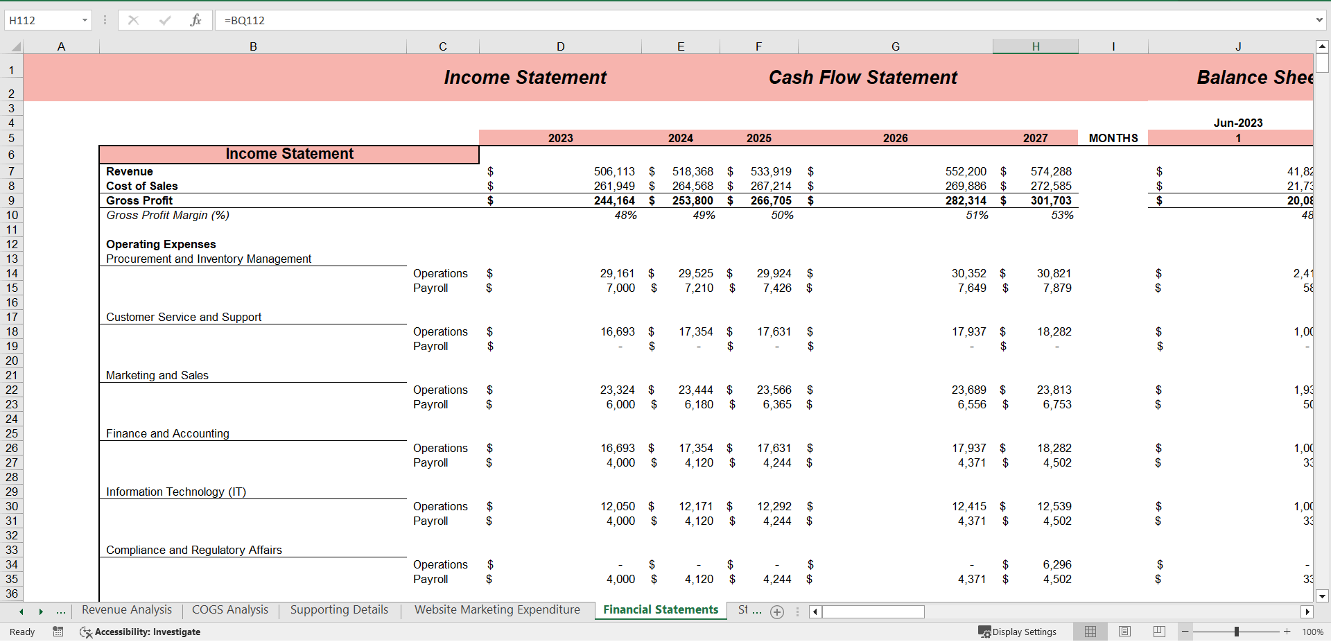 Excel Template Pet Store Excel Financial Model (Excel template XLSX