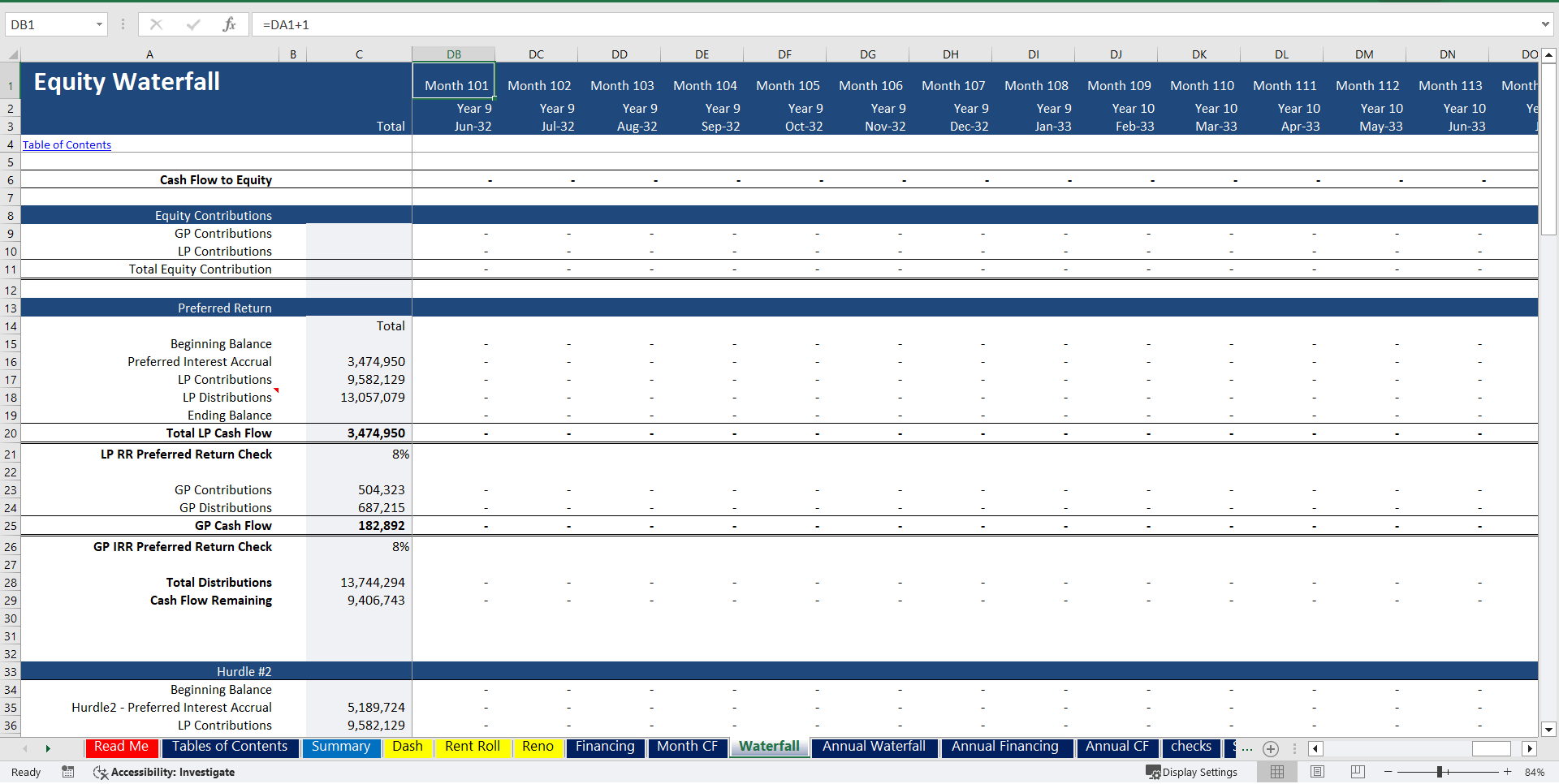 Excel Template Real Estate Proforma ValueAdd Apartment Acquisition Model (Excel template