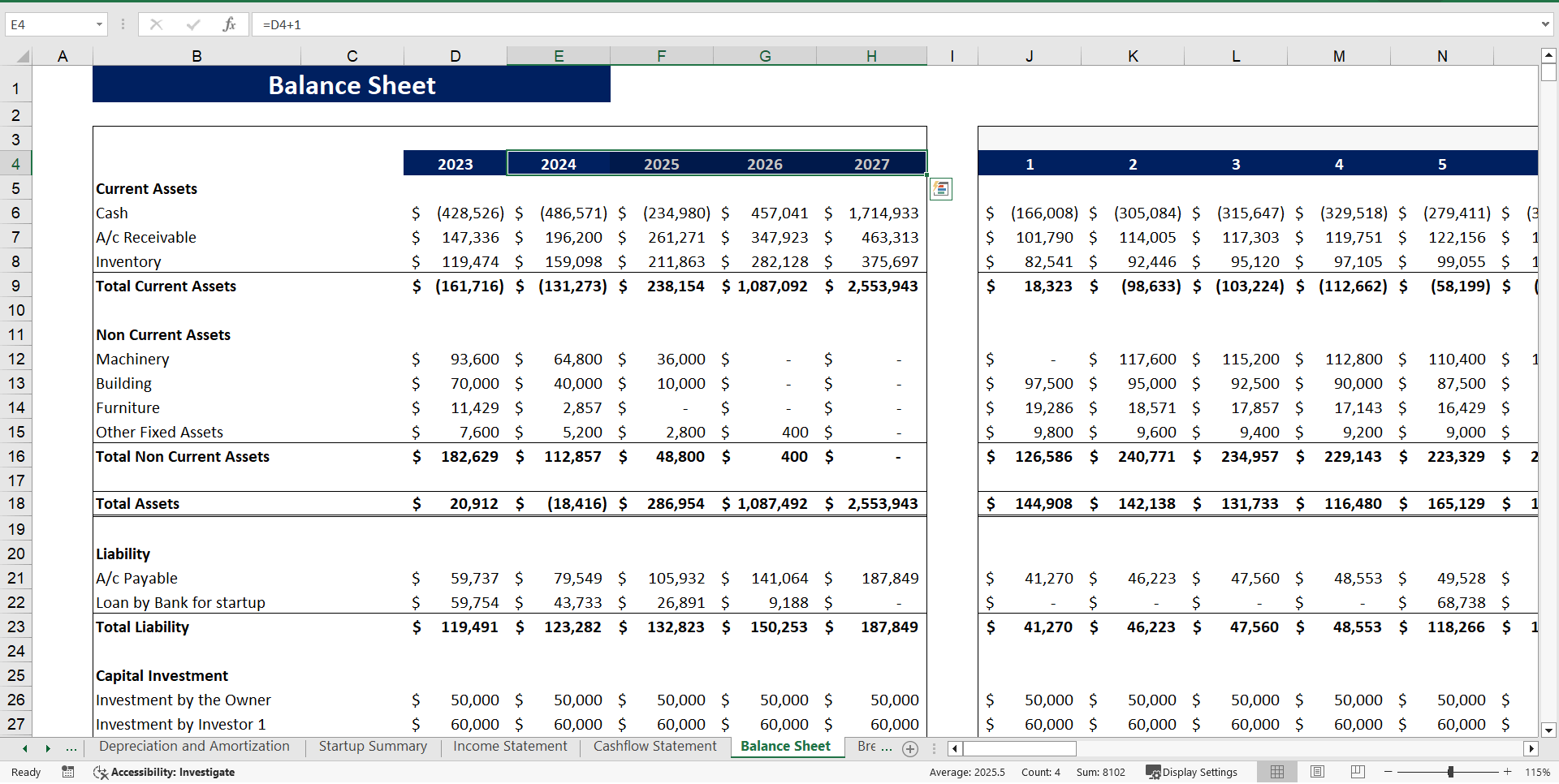 Excel Template Rental Equipment Excel Financial Model (Excel template