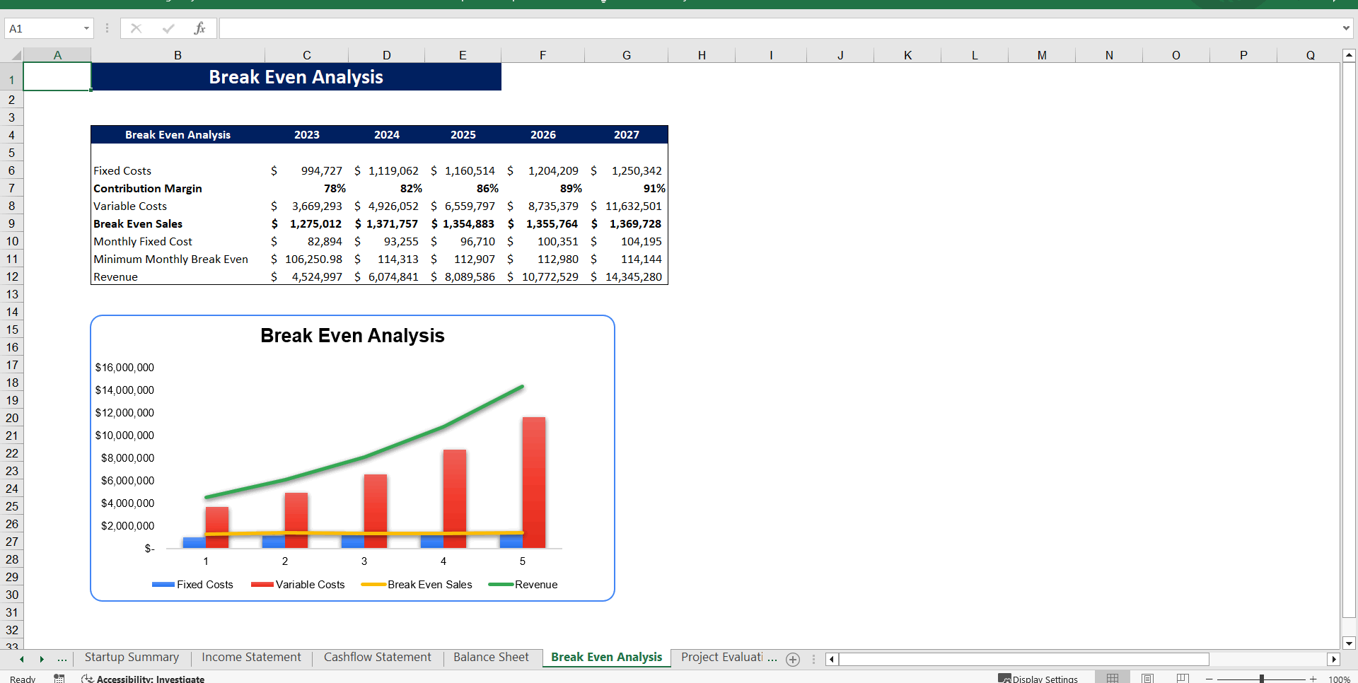 Excel Template Rental Equipment Excel Financial Model (Excel template