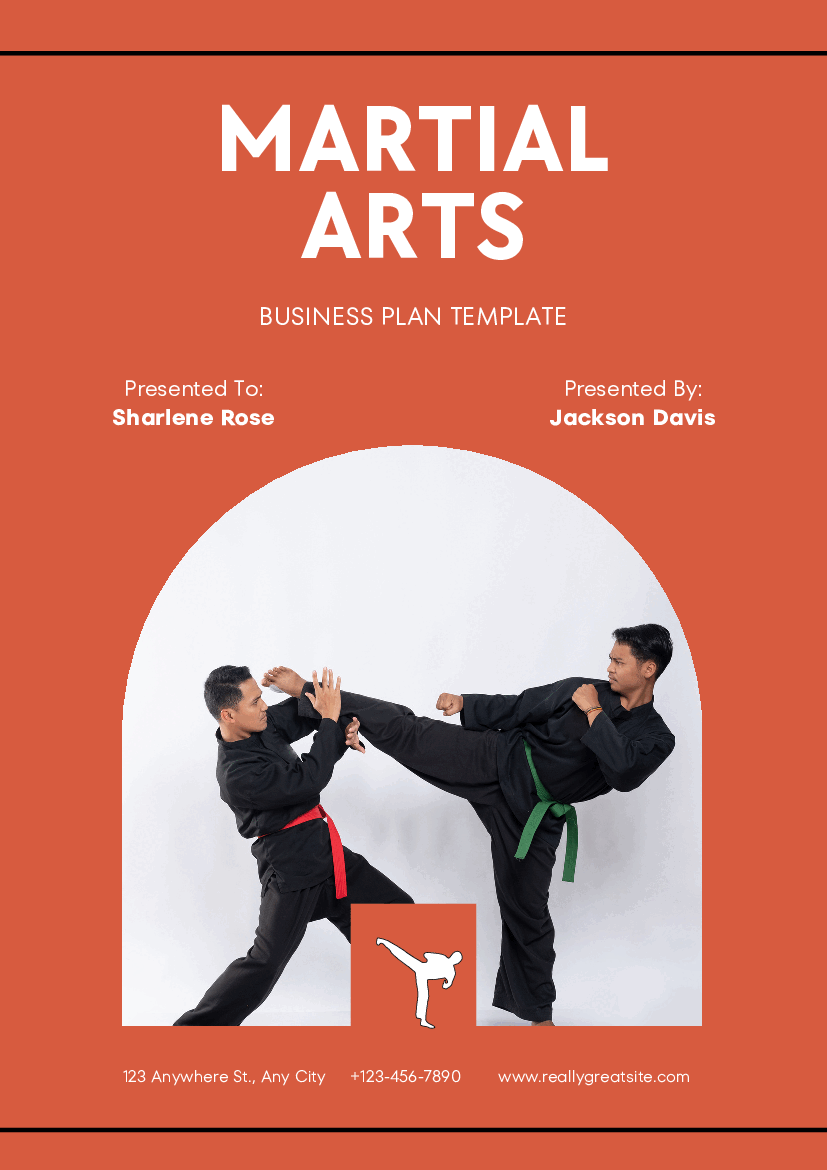 PDF Martial Arts Business Plan Template (43page PDF document) Flevy