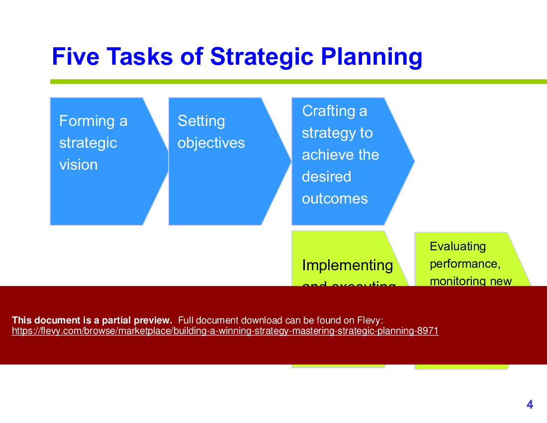 Building a Winning Strategy Mastering Strategic Planning PPT Slide Deck