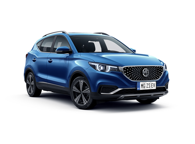 MG ZS EV rafbíll 5 litir í boði Regal Blue