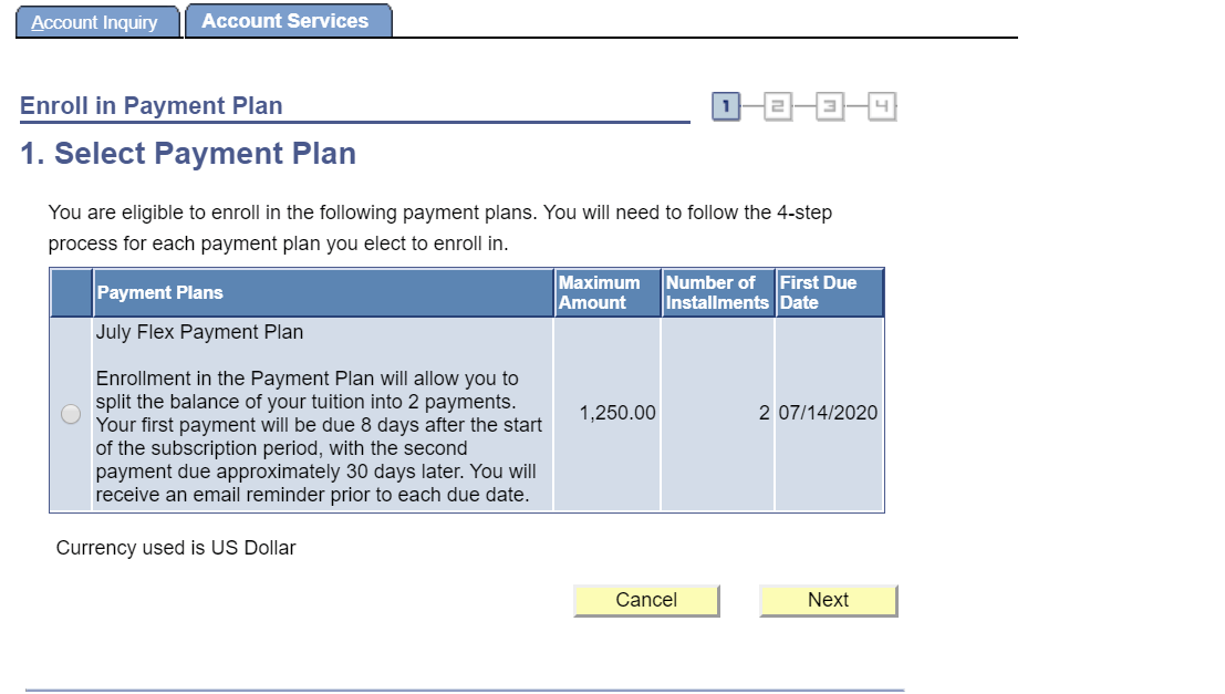 Payment Plans