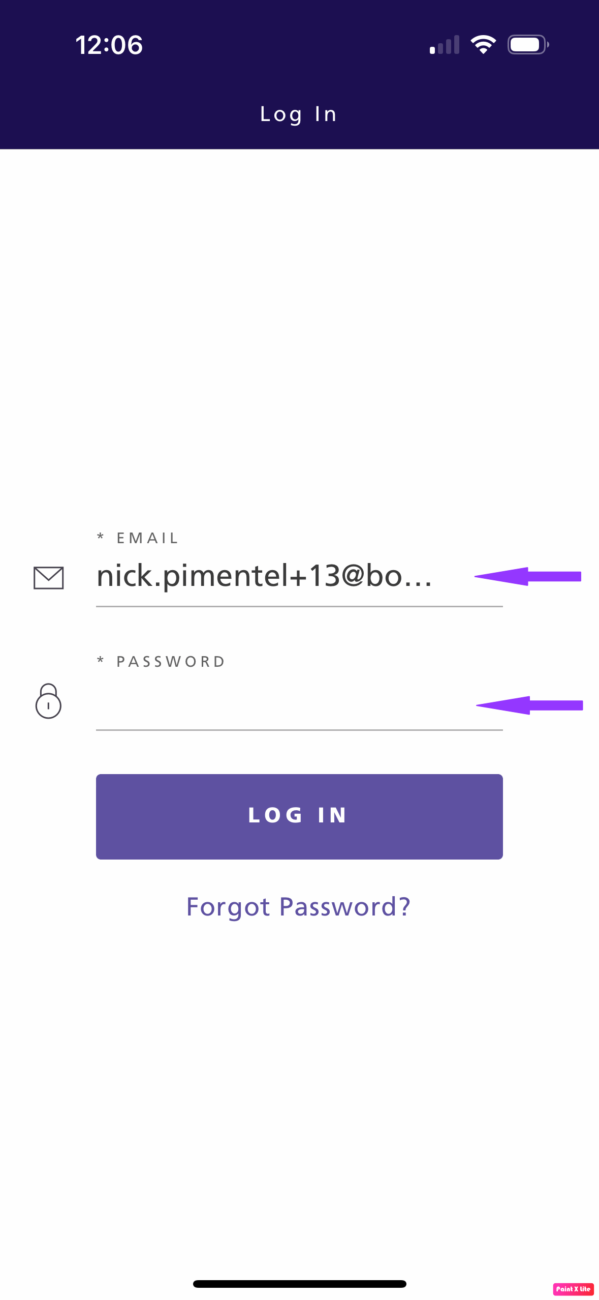 How do I log into the FLEX app? Accushield