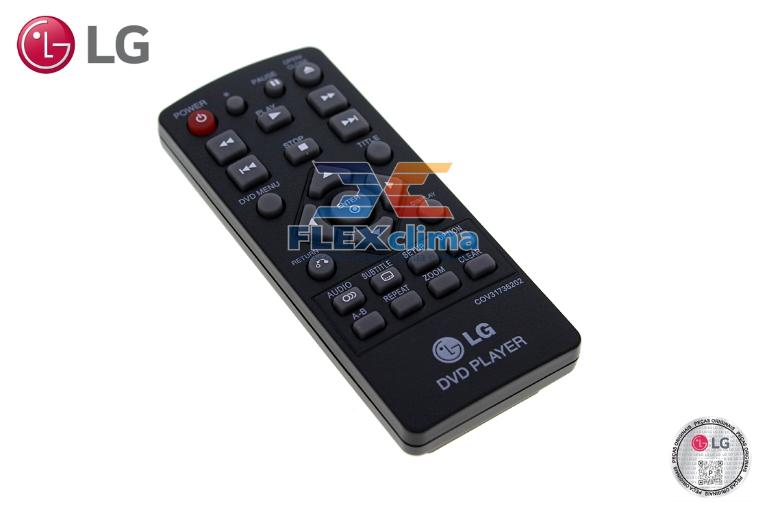 CONTROLE REMOTO DVD LG (DP132) FLEX CLIMA Peças de reposição para