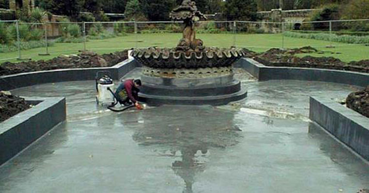 Concrete Repairs and Waterproof Protection for Fountain