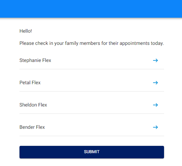 Using the Self CheckIn Kiosk Flex