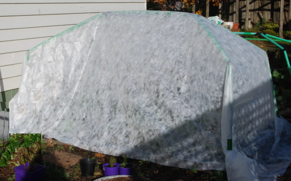 Frost Cloth (3.2 x 5 M) and Clamps. Flexi Garden Frames