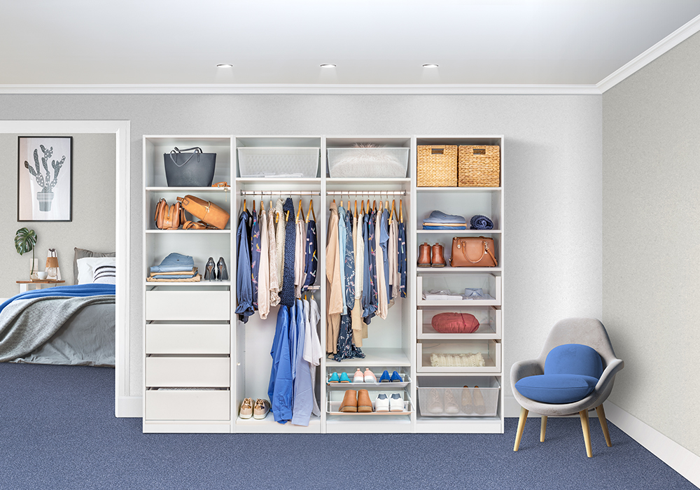 Walk In His and Hers Wardrobe Flexi Storage