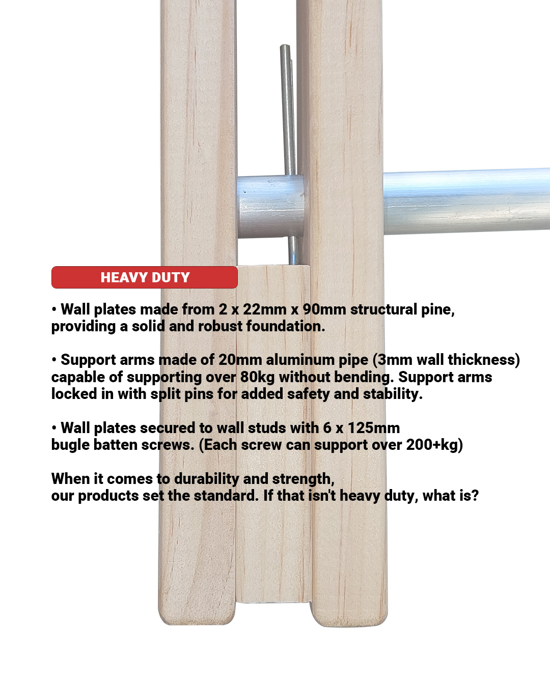 4 x 1.2m Garage Shelves TOP Wallmounted HEAVY DUTY (120KG) spacing