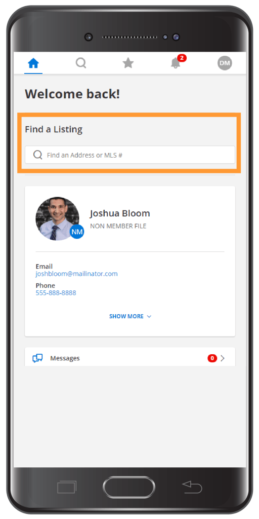 Address and MLS Number Search for Consumers Flexmls Platform by FBS