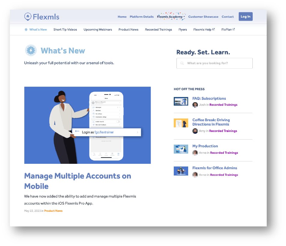 Admin Onboarding Flexmls Platform by FBS
