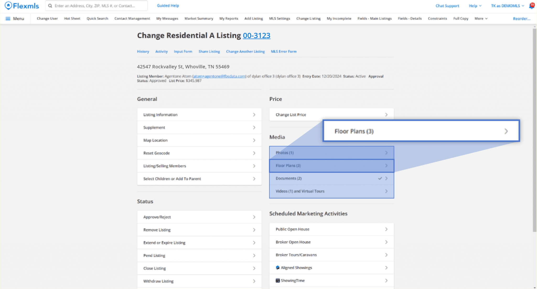 Updated Floor Plan Management Flexmls Platform by FBS