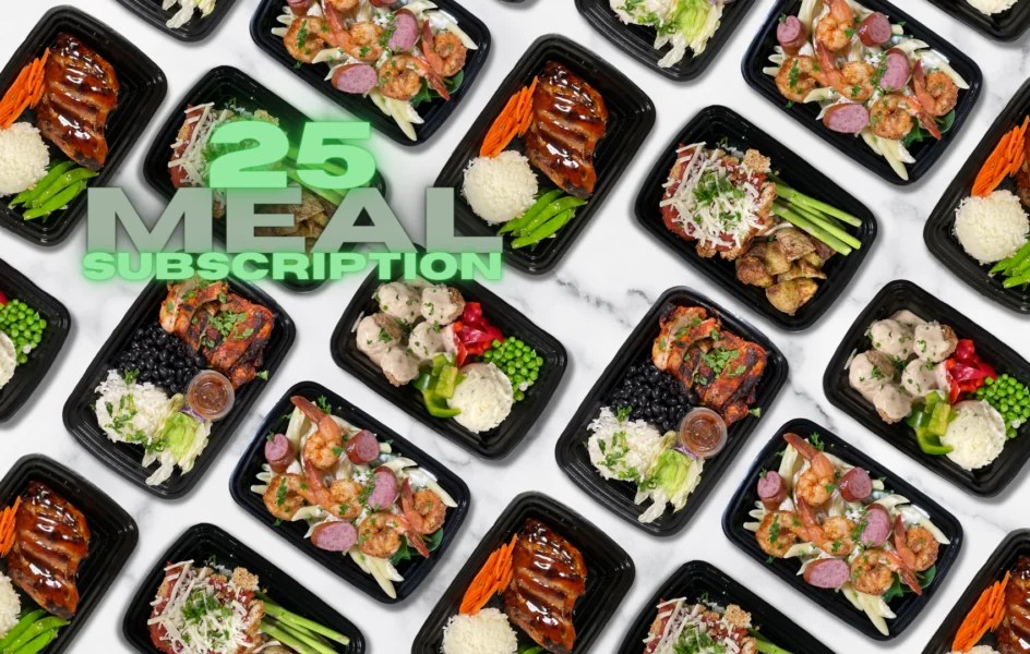 25 Lunch/Dinner Meals Weekly Subscription Flex n Prep